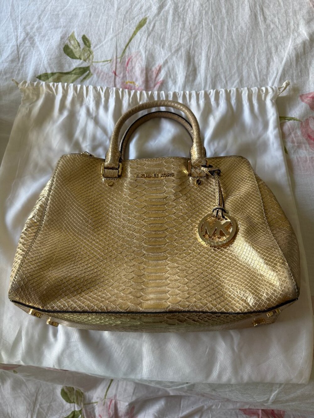 Michael Kors Gold Purse - Used